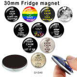 10pcs/lot love glass picture printing products of various sizes  Fridge magnet cabochon
