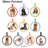 10pcs/lot dog glass picture printing products of various sizes  Fridge magnet cabochon