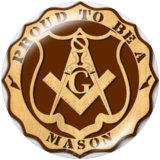 20MM  Proud  to be  a  Mason   Print   glass  snaps buttons
