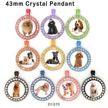 10pcs/lot dog glass picture printing products of various sizes  Fridge magnet cabochon