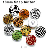 10pcs/lot Leopard glass picture printing products of various sizes  Fridge magnet cabochon