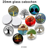 10pcs/lot life Tree glass picture printing products of various sizes  Fridge magnet cabochon