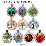 10pcs/lot life Tree glass picture printing products of various sizes  Fridge magnet cabochon