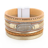 Bohemian Multilayer Bracelet, Chain, Diamond, Crystal, Accessories, Leather Bracelet