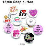 10pcs/lot BFF glass picture printing products of various sizes  Fridge magnet cabochon