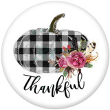 20MM   Thank you  Print   glass  snaps buttons