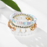 Multi-layer Beaded Bracelet Ring Creative Color Bead Bracelet