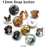 10pcs/lot dog glass picture printing products of various sizes  Fridge magnet cabochon