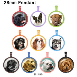 10pcs/lot dog glass picture printing products of various sizes  Fridge magnet cabochon