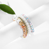 Multi-layer Beaded Bracelet Ring Creative Color Bead Bracelet
