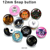 10pcs/lot cat glass picture printing products of various sizes  Fridge magnet cabochon