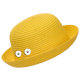 Straw sunhat, beach hat, children fit 18mm snap button beige snap button jewelry