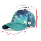 Baseball cap men's and women's fashion color summer sun hat sunscreen fit 18mm snap button jewelry