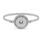 1 buttons snap silvery bracelet fit snaps jewelry