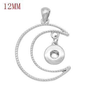 1 buttons 12MM snap silver Pendant fit snaps jewelry