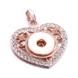 love snap rose gold  Pendant  fit 20MM snaps style jewelry
