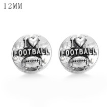 1pcs 12MM  design metal silver plated snap charms Multicolor