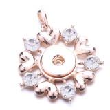 love snap rose gold  Pendant  fit 20MM snaps style jewelry