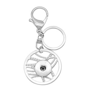 Alloy fashion Keychain with button fit snaps chunks Snaps Jewelry