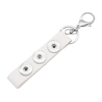 pu leater fashion Keychain s fit 18MM snaps chunk Snaps Jewelry