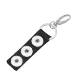 pu leater fashion Keychain s fit 18MM snaps chunk Snaps Jewelry