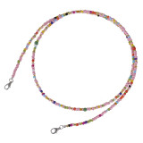 Rice bead glasses chain lanyard colorful beaded mask lanyard non-slip glasses rope halter
