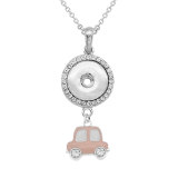 Beach Cow rabbit Car Necklace With accessories silver  fit 20MM chunks 50CM chain  snaps jewelry  necklace for women