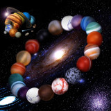 The solar system's eight stone planet bracelets universe galaxy exploration star bracelets