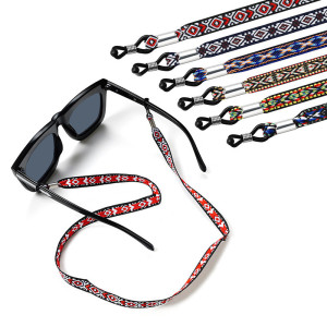 Glasses chain (thick colorful rope) presbyopic glasses ethnic style color rope retro children's glasses lanyard anti-lost