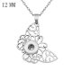 Butterfly Necklace 46cm chain fit 12MM chunks snaps jewelry
