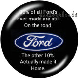 20MM  Car sign  Print   glass  snaps buttons