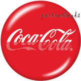20MM  Coca Cola  Print   glass  snaps buttons