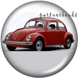 20MM  Car sign   Print   glass  snaps buttons