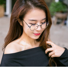 Stainless steel vacuum plating 24k gold color-preserving glasses rope mask chain glasses chain sunglasses hanging chain (snake chain)