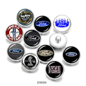 20MM  Car sign   Print   glass  snaps buttons