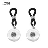 Glasses accessories A pair snap sliver Pendant  fit 12MM snaps style jewelry