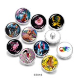 20MM  Dreamcatcher  Horse  Print   glass  snaps buttons