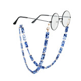 75CM Acetate Acrylic Glasses Chain Mask Hanging Chain Leopard Print Two-color Chain