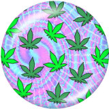 20MM  Pattern  color  Print   glass  snaps buttons
