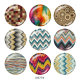 20MM  Pattern   Print   glass  snaps buttons