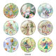 20MM  Elves   Print   glass  snaps buttons