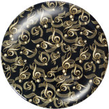 20MM  Pattern   Print   glass  snaps buttons