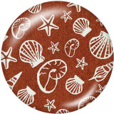 20MM  Pattern   Print   glass  snaps buttons