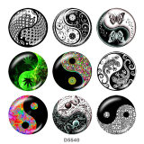 20MM  Butterfly  Horse   Print   glass  snaps buttons