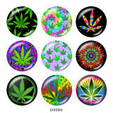 20MM  Pattern  color  Print   glass  snaps buttons