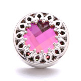 20MM design metal silver plated with Rhinestone snap charms snaps jewelry