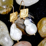 Vintage natural stone earrings