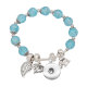1 buttons With  snap Imitation crystal Small accessories Elasticity  bracelet fit18&20MM snaps jewelry