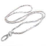 80CM Imitation Crystal Colorful Bead Elastic Hook Necklace