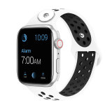 38/40MM Applicable to Apple iwatch apple watch6 generation two-color breathable sports silicone strap iwatch fit 18mm chunks